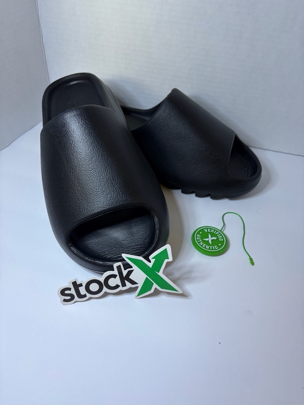 Yeezy slides brand new with stock x tags size 7 men’s US and women 8